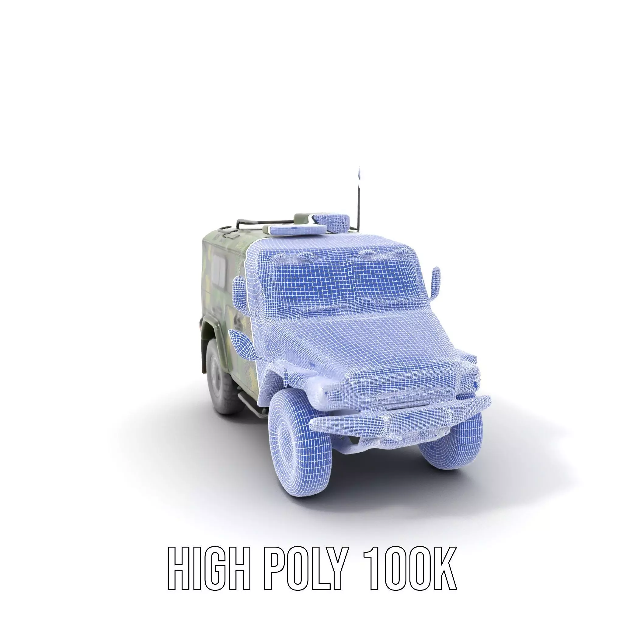 Camouflage Armored Vehicle model pack Low-poly 3D model_5