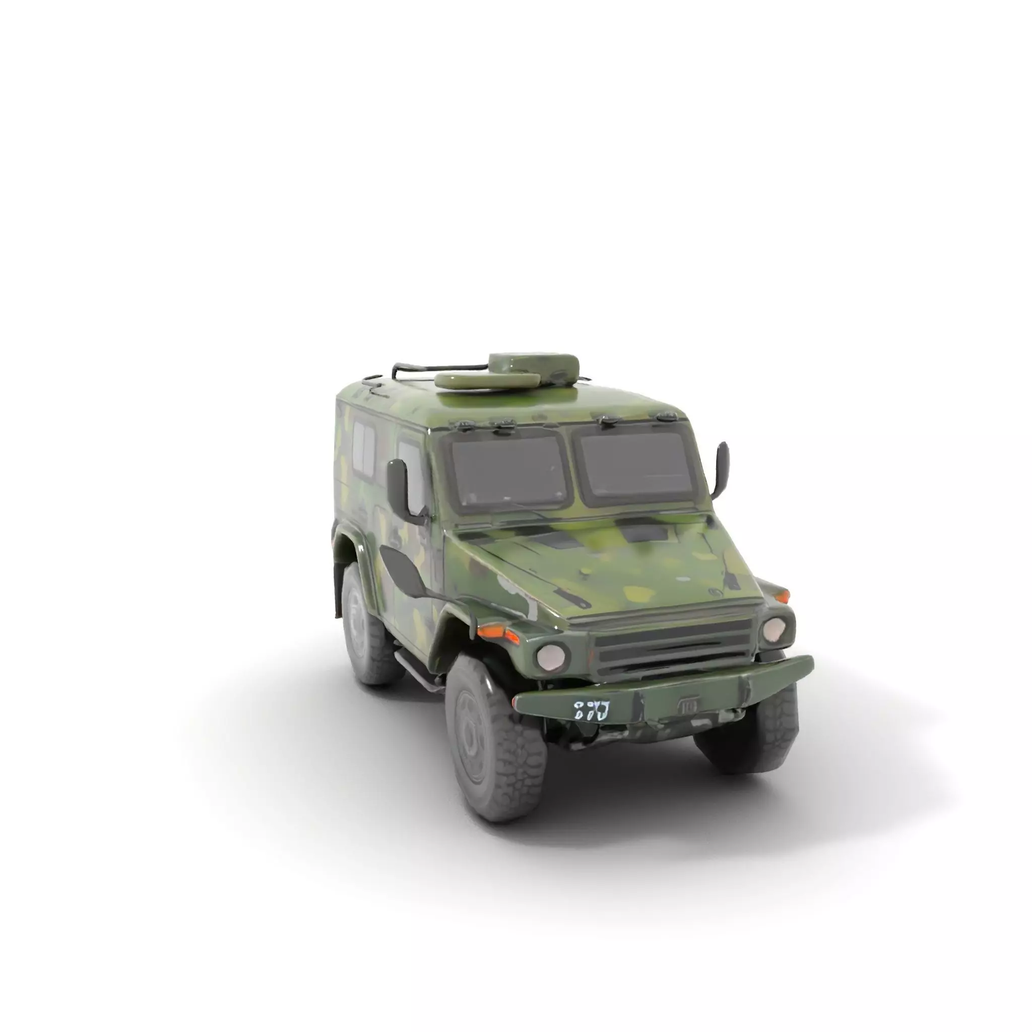 Camouflage Armored Vehicle model pack Low-poly 3D model_14