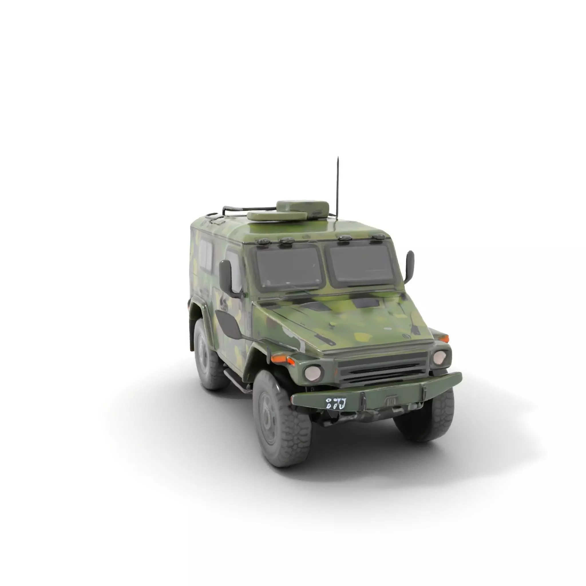Camouflage Armored Vehicle model pack Low-poly 3D model_0