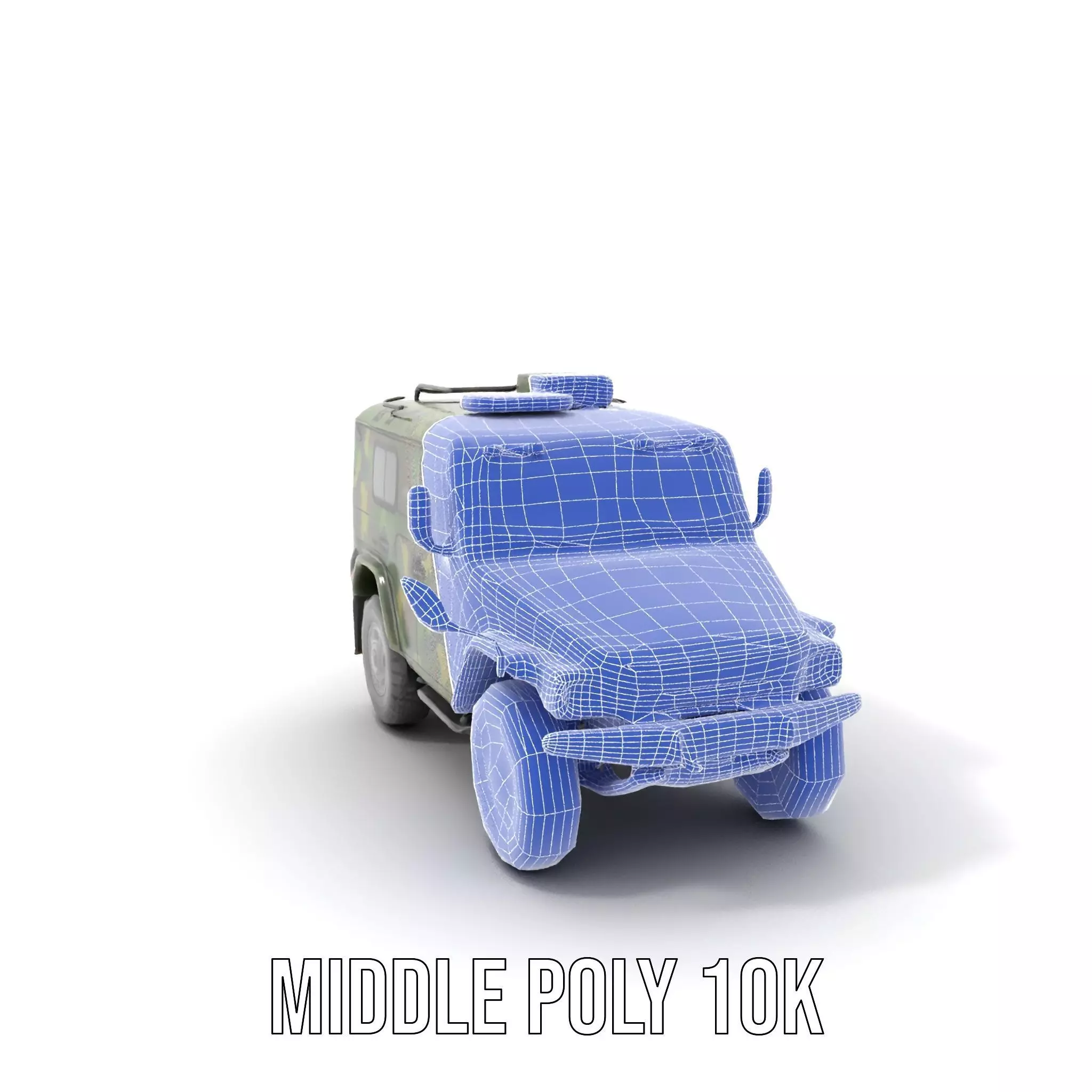 Camouflage Armored Vehicle model pack Low-poly 3D model_16