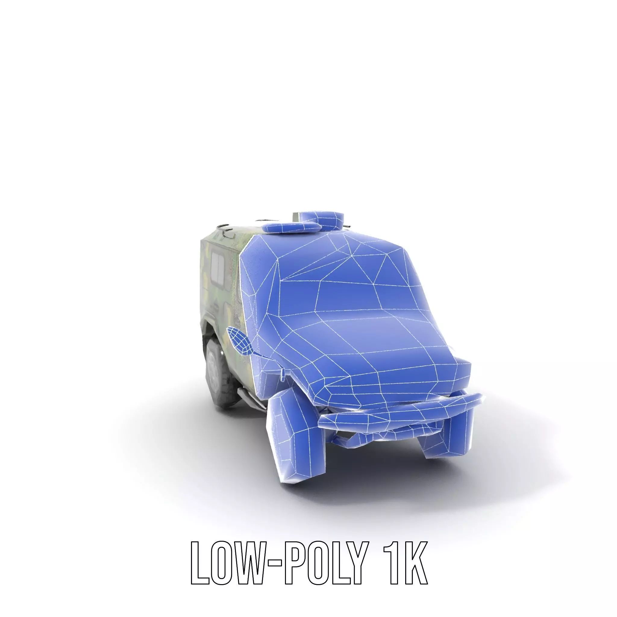 Camouflage Armored Vehicle model pack Low-poly 3D model_20