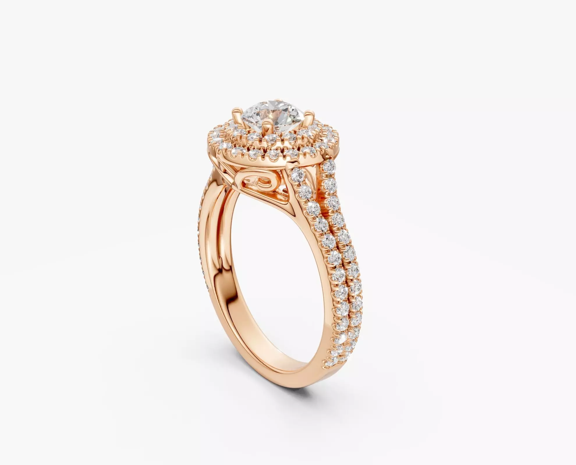 zjk r08 double halo ring 3D print model_1