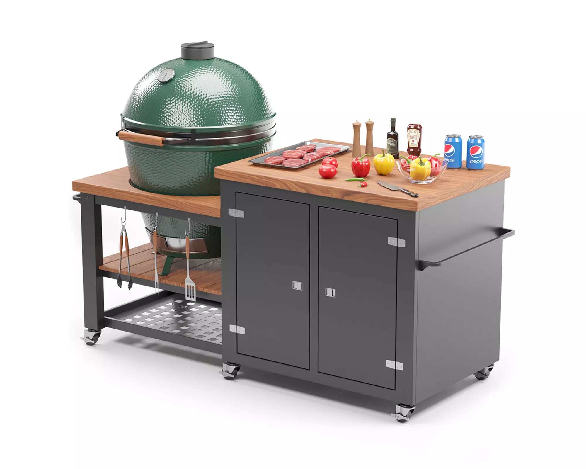 Outdoor BBQ 3D model_0