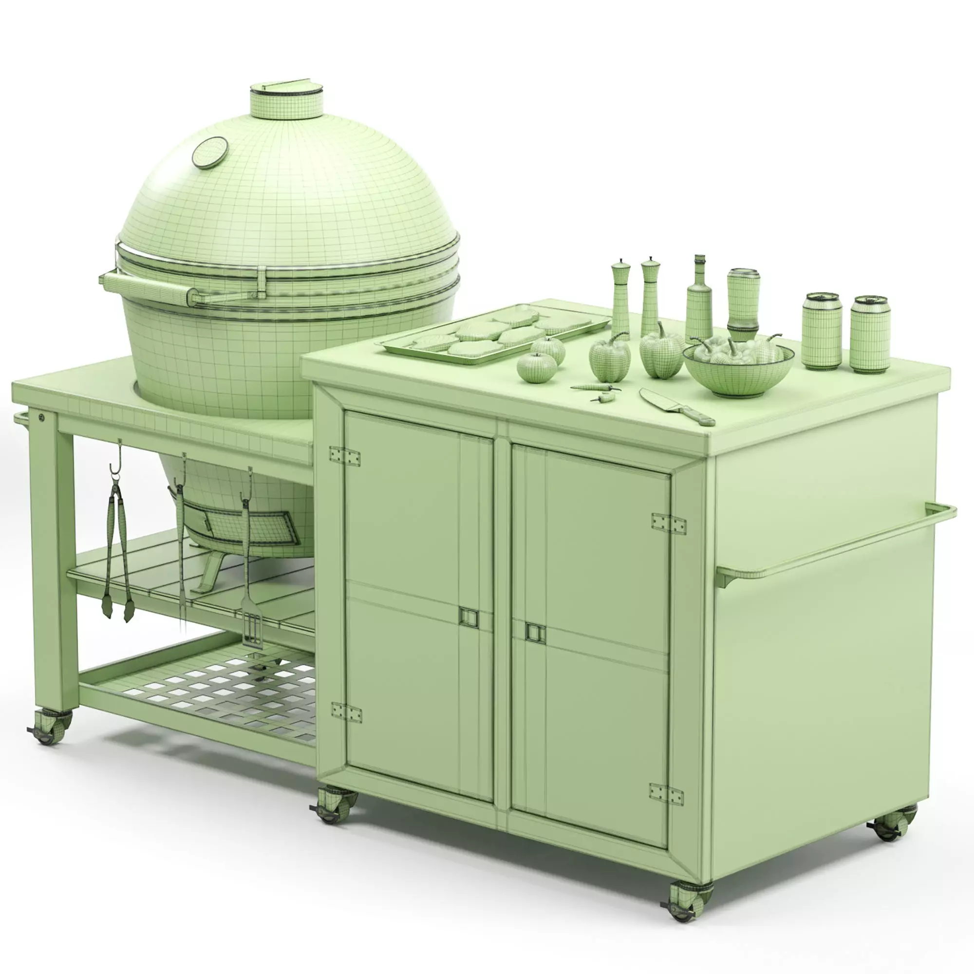 Outdoor BBQ 3D model_6