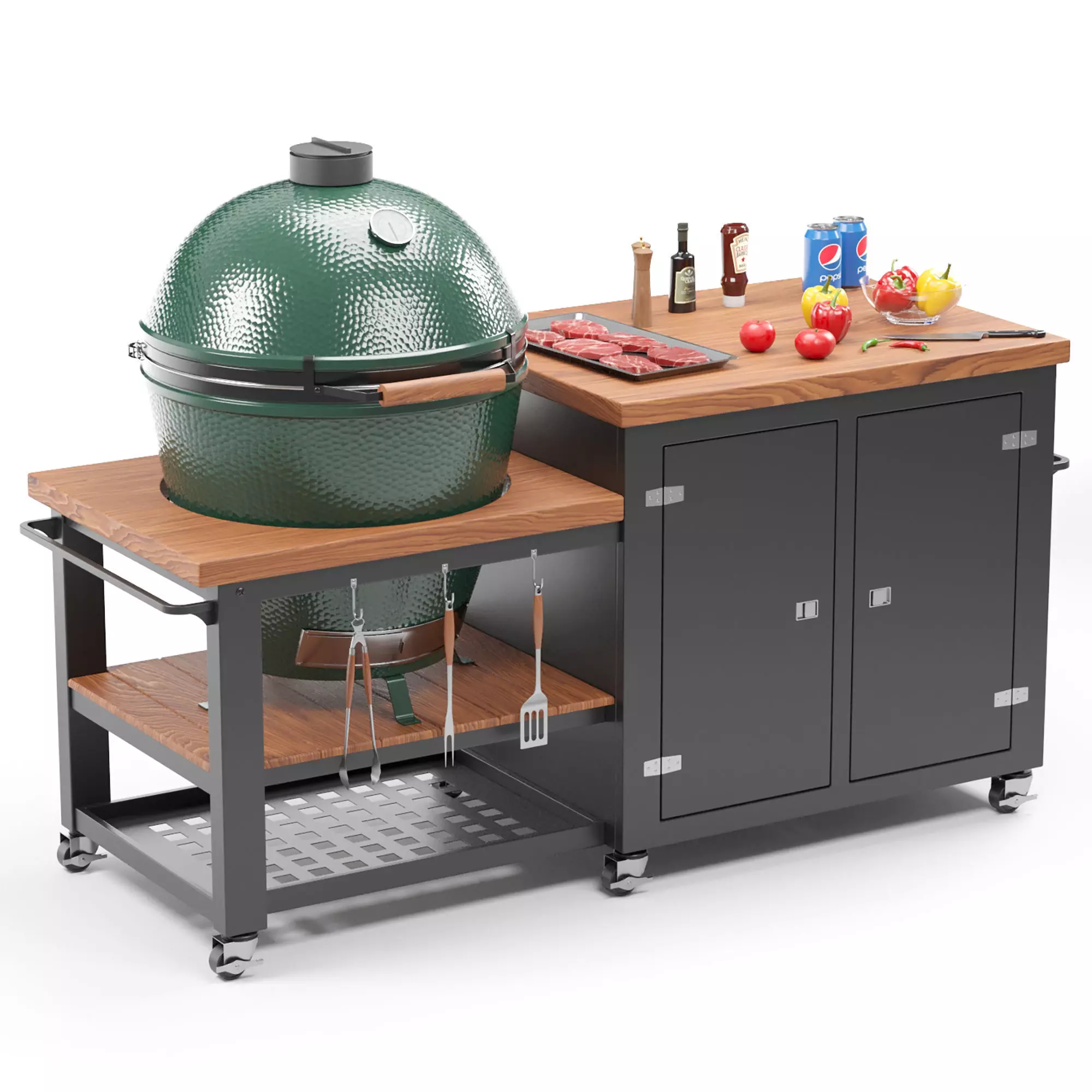 Outdoor BBQ 3D model_1