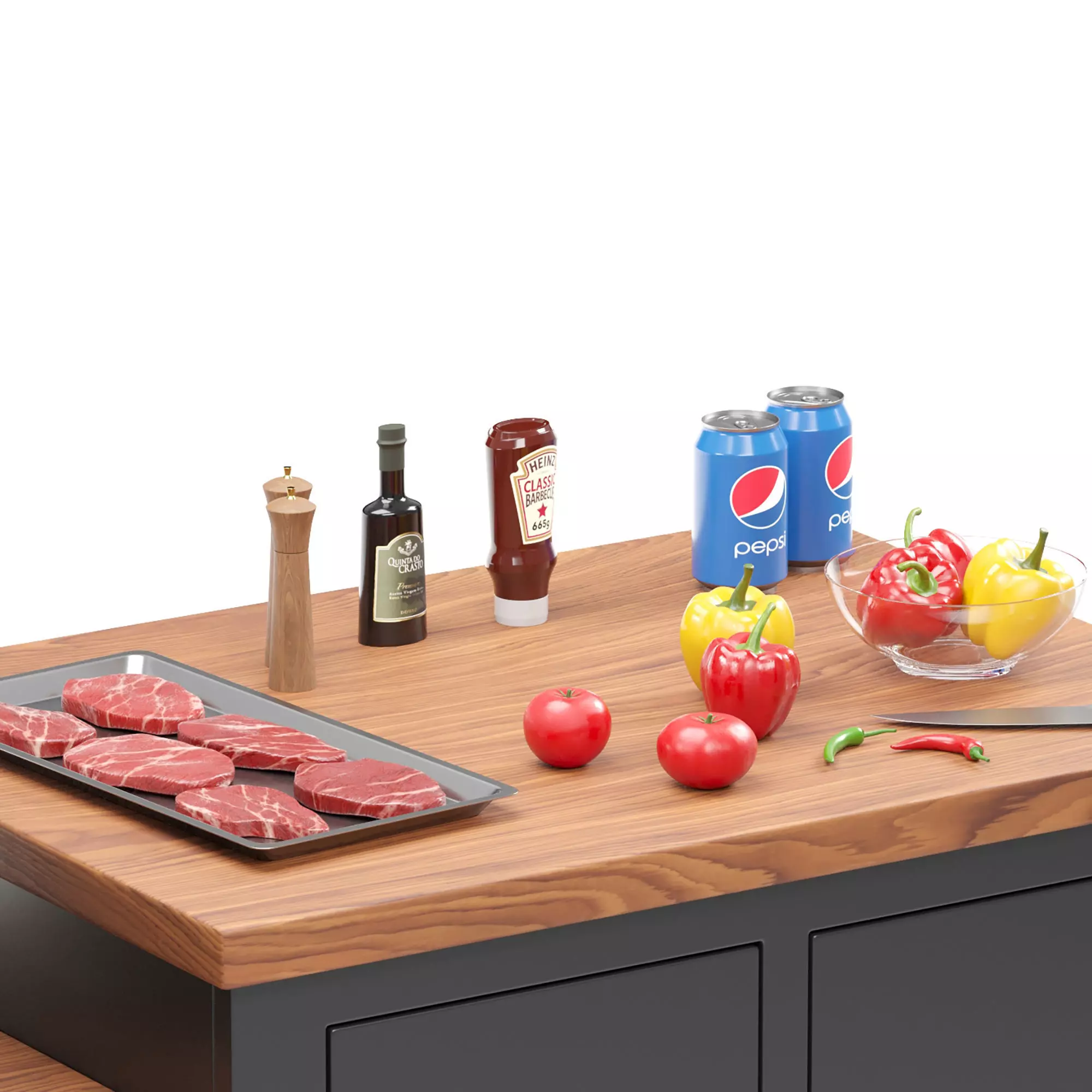 Outdoor BBQ 3D model_4