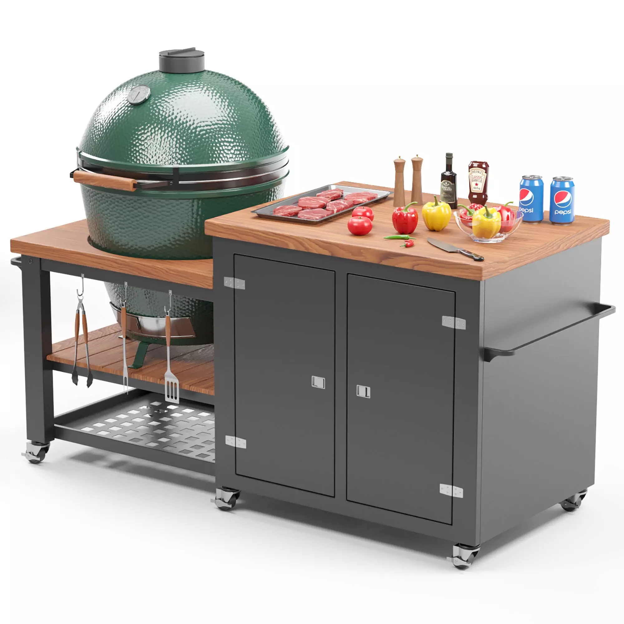 Outdoor BBQ 3D model_5