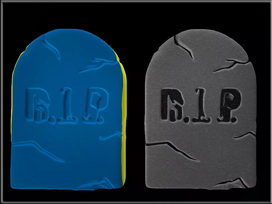 RIP Tombstone Low-poly 3D model_0