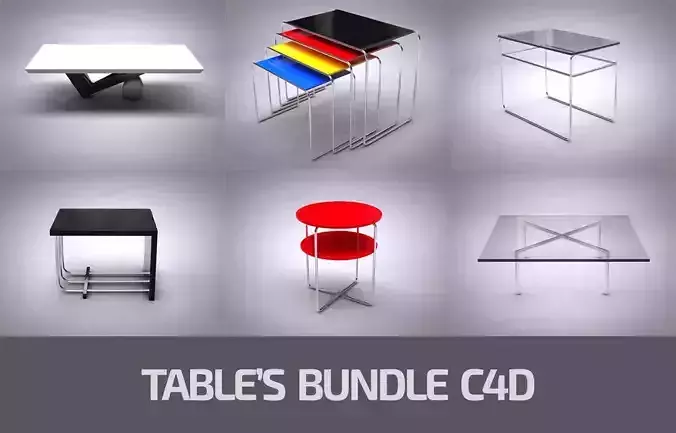 Table Bundle Free 3D model