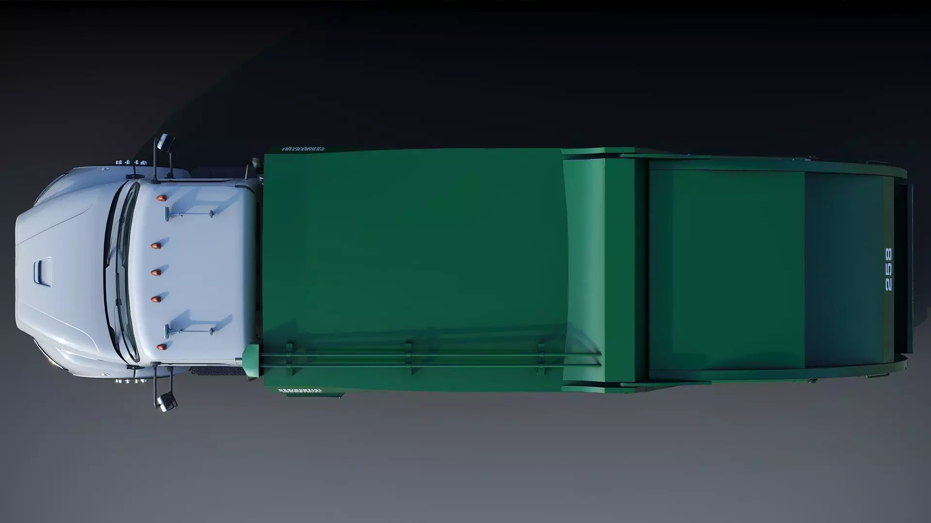 Freightliner M2 106 Garbage truck Low-poly 3D model_25