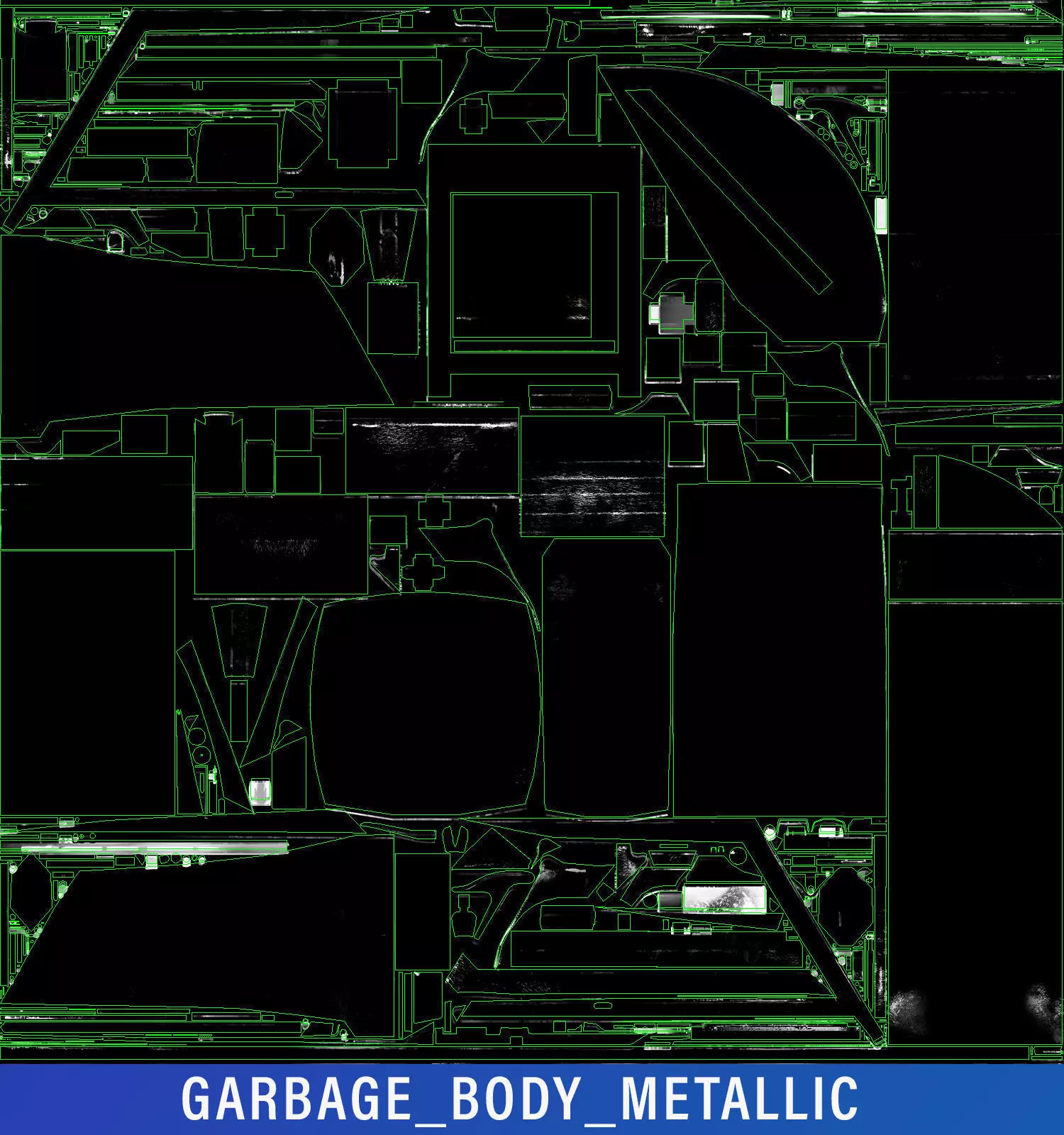 Freightliner M2 106 Garbage truck Low-poly 3D model_50