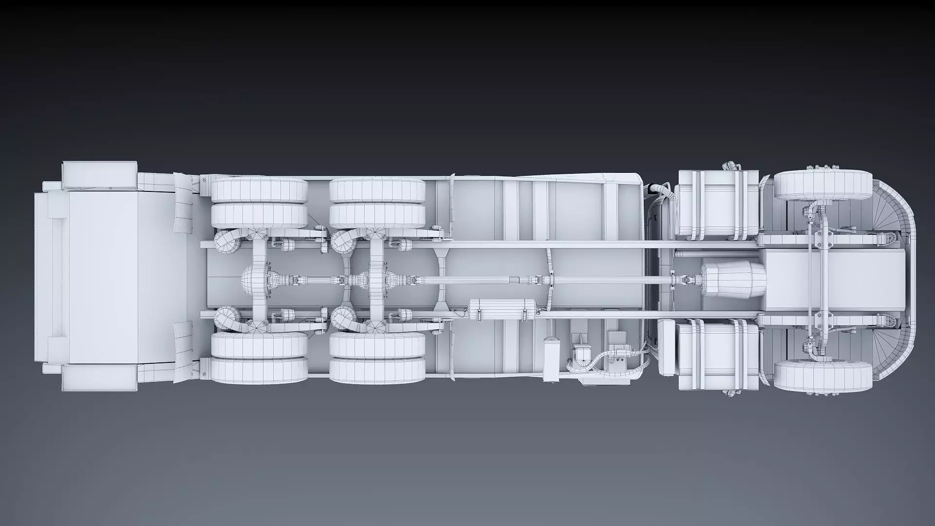 Freightliner M2 106 Garbage truck Low-poly 3D model_40