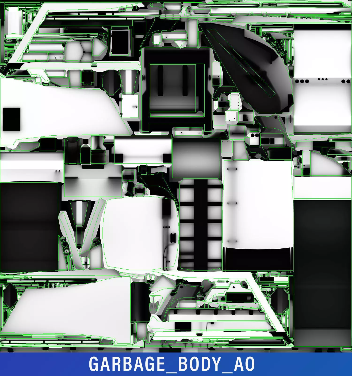 Freightliner M2 106 Garbage truck Low-poly 3D model_49