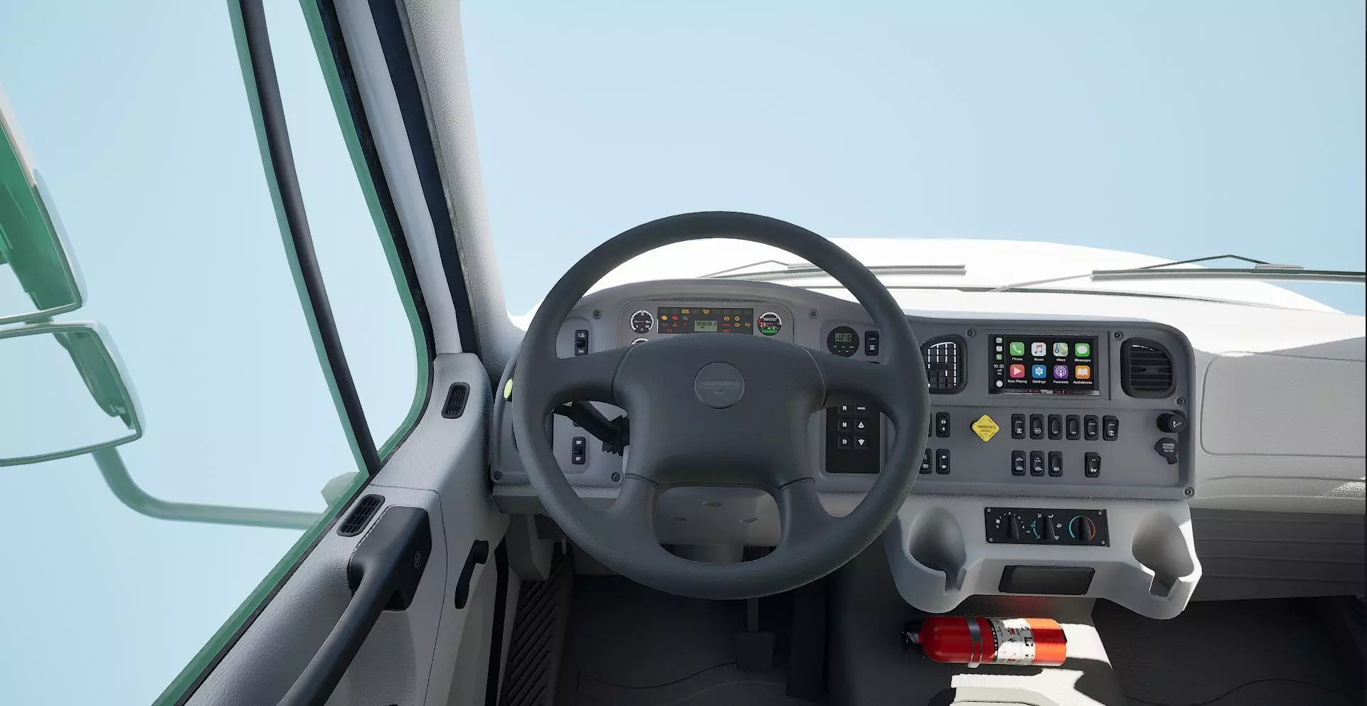 Freightliner M2 106 Garbage truck Low-poly 3D model_35