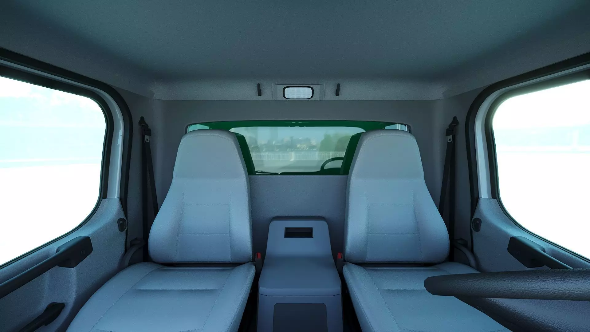 Freightliner M2 106 Garbage truck Low-poly 3D model_18