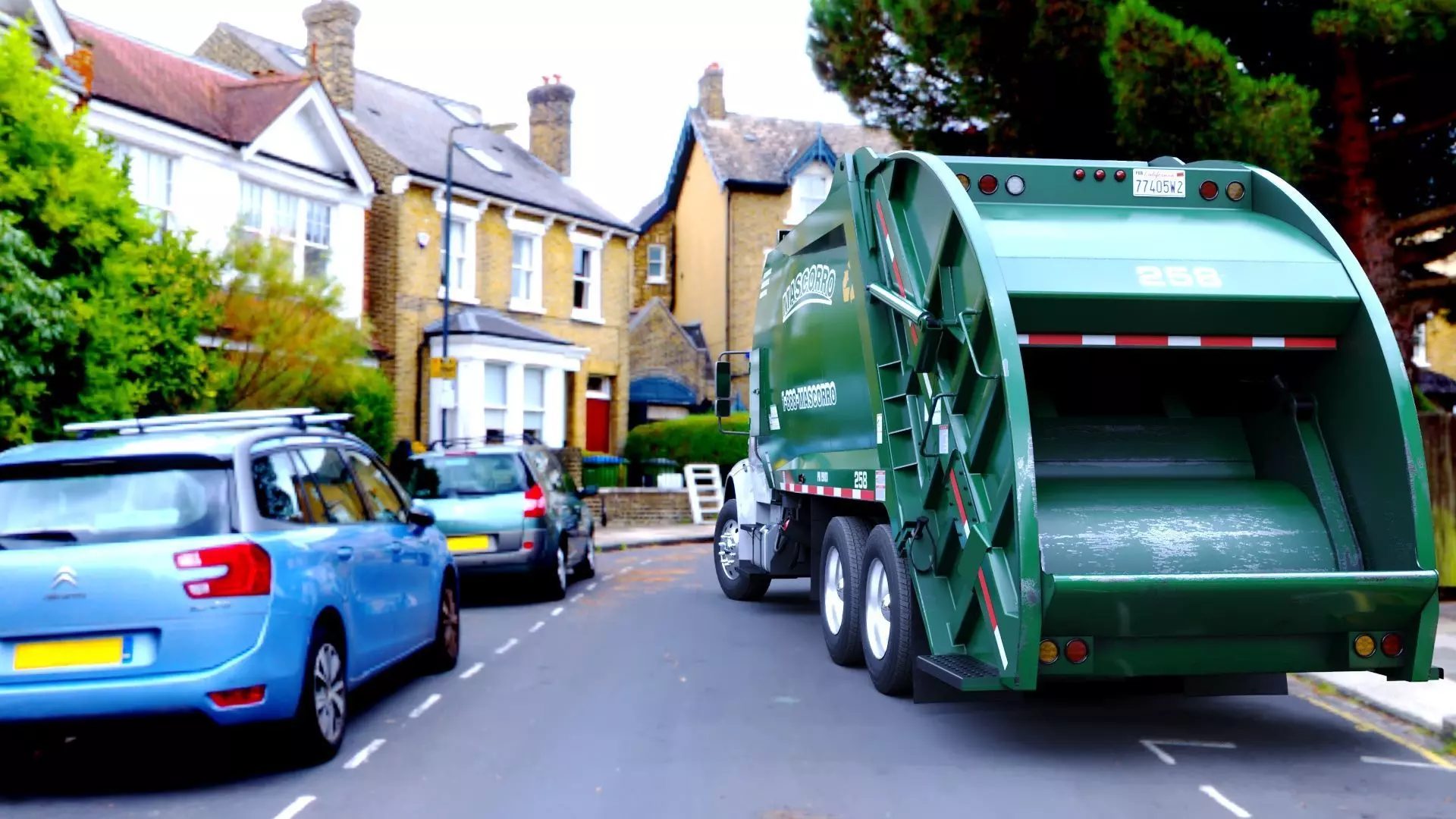 Freightliner M2 106 Garbage truck Low-poly 3D model_30