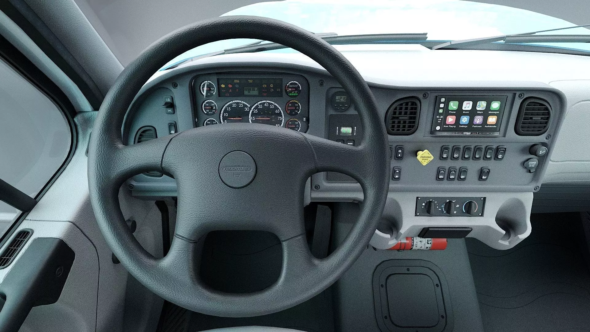 Freightliner M2 106 Garbage truck Low-poly 3D model_20