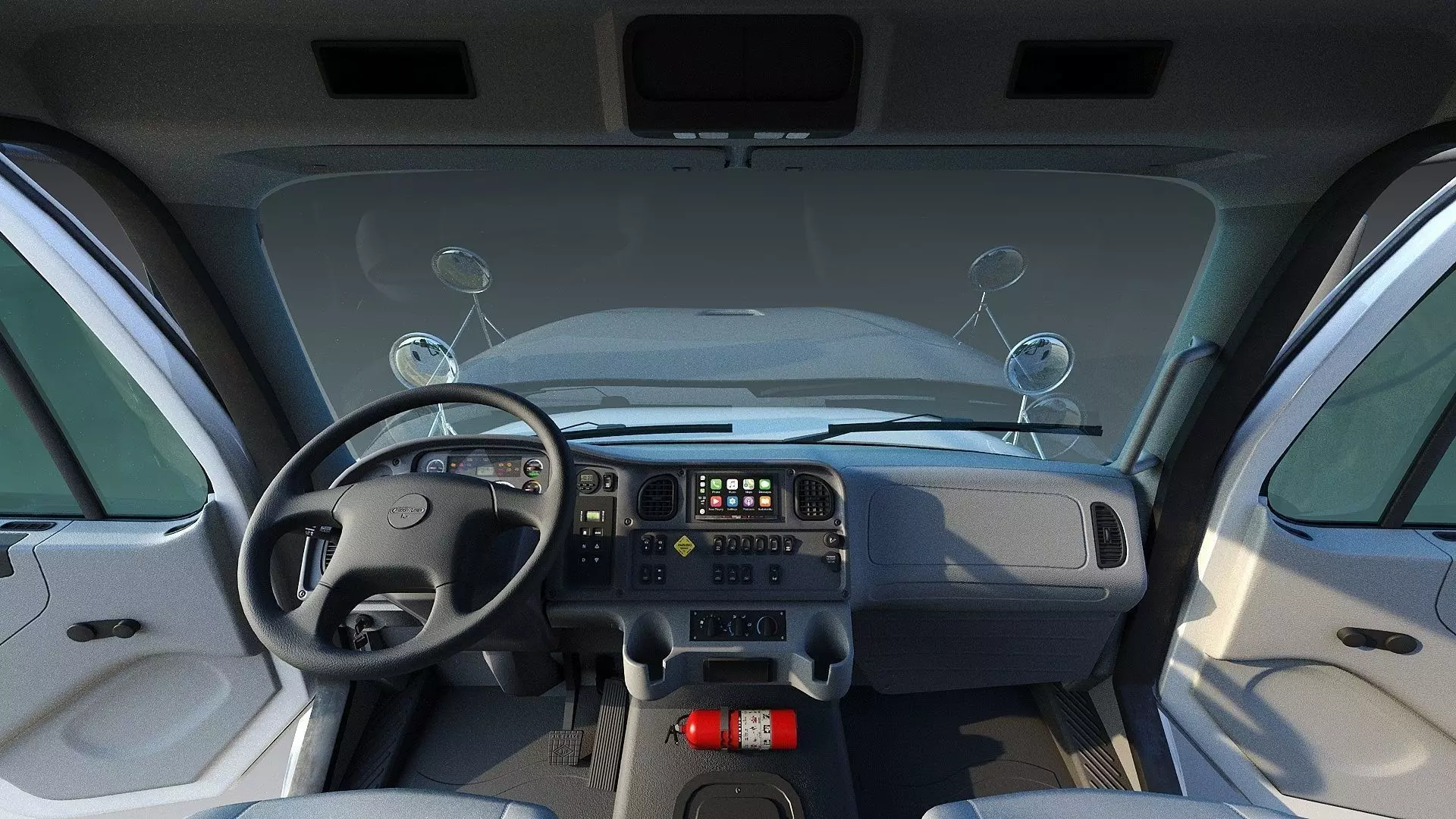 Freightliner M2 106 Garbage truck Low-poly 3D model_19