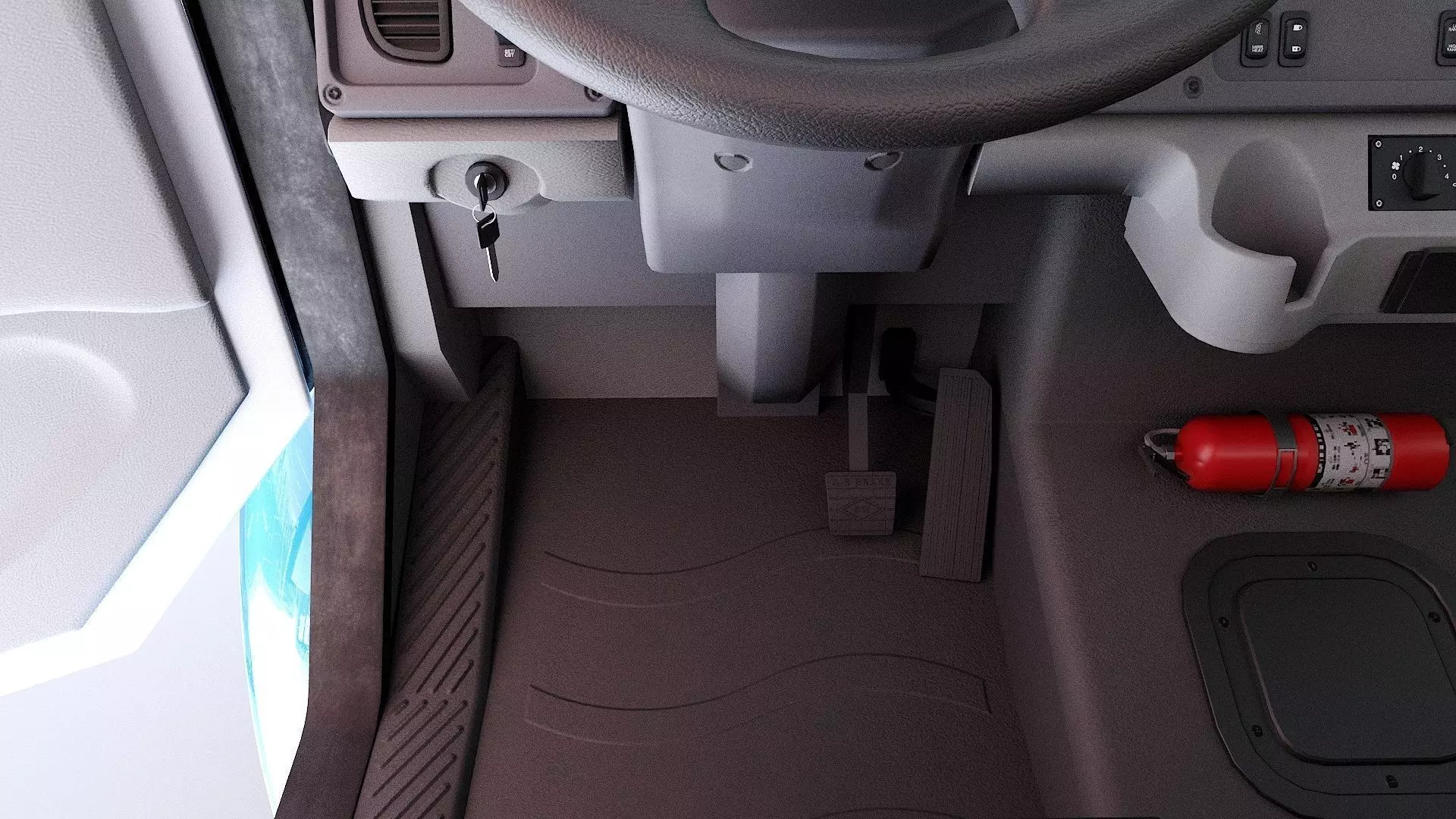 Freightliner M2 106 Garbage truck Low-poly 3D model_21