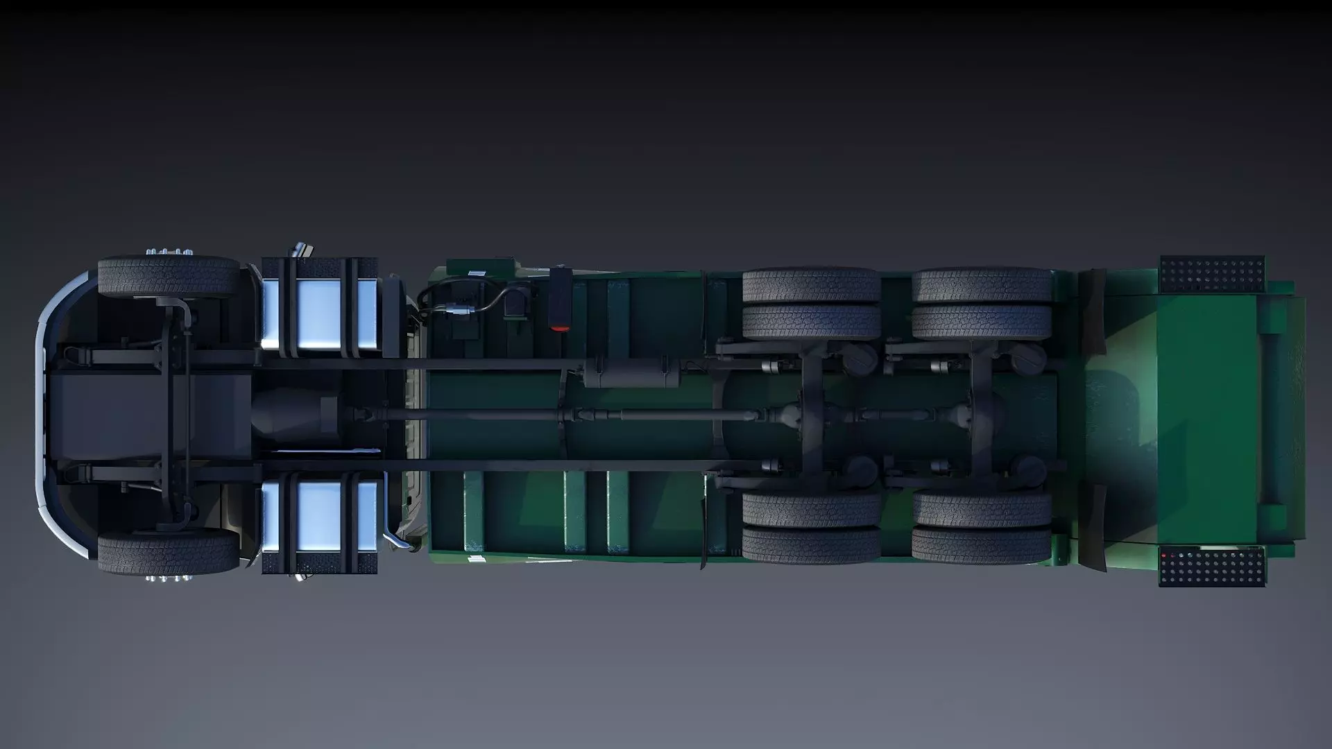 Freightliner M2 106 Garbage truck Low-poly 3D model_26