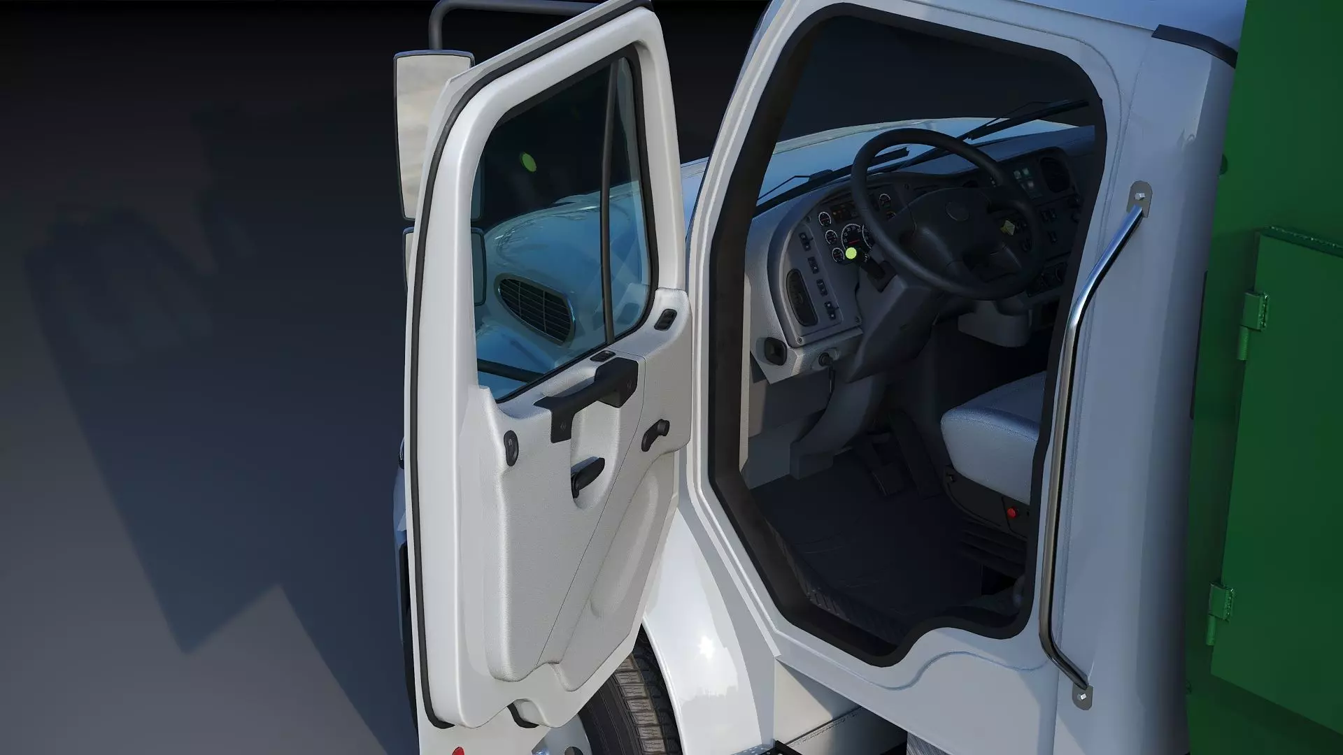 Freightliner M2 106 Garbage truck Low-poly 3D model_17