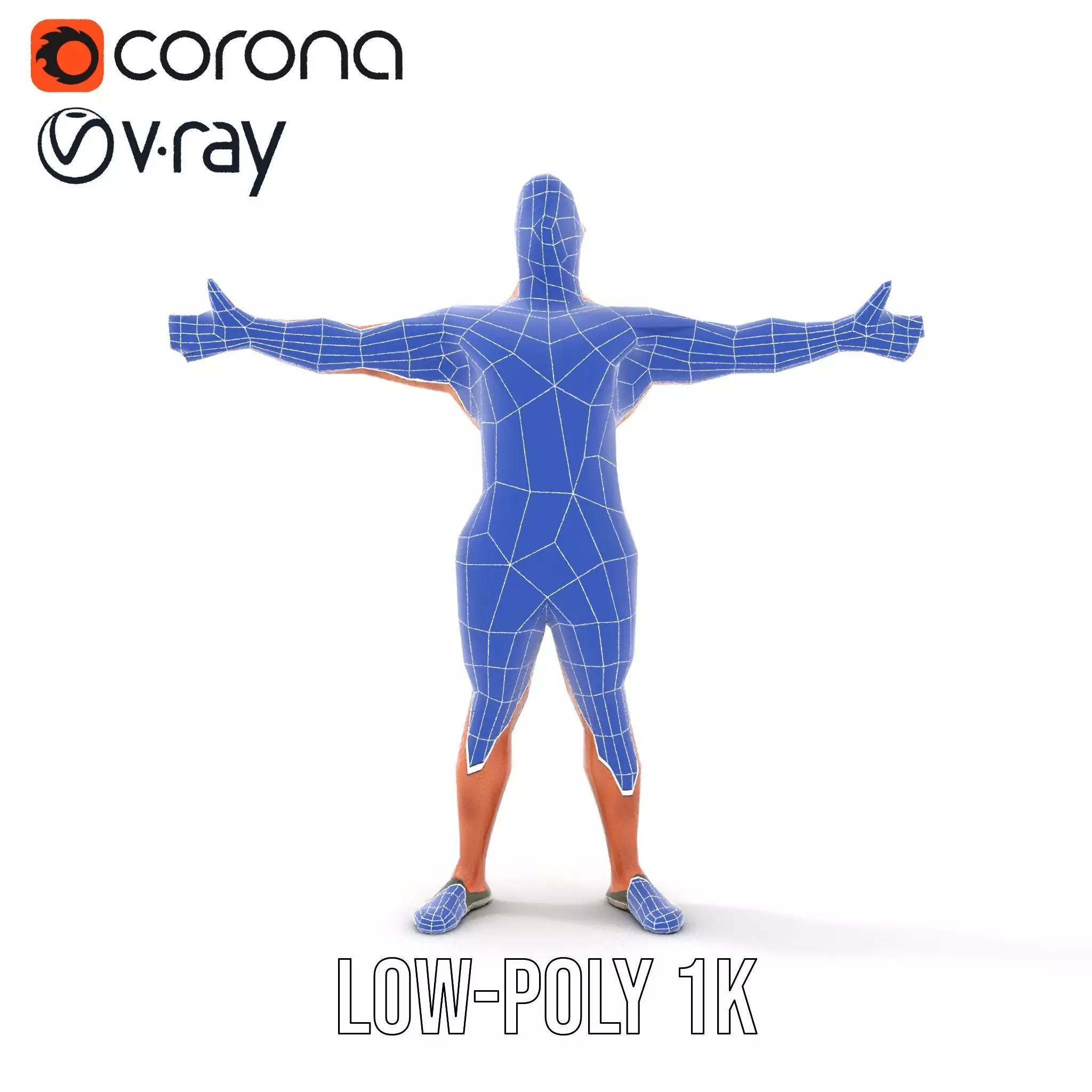 Muscular Male Soldier model pack Low-poly 3D model_31