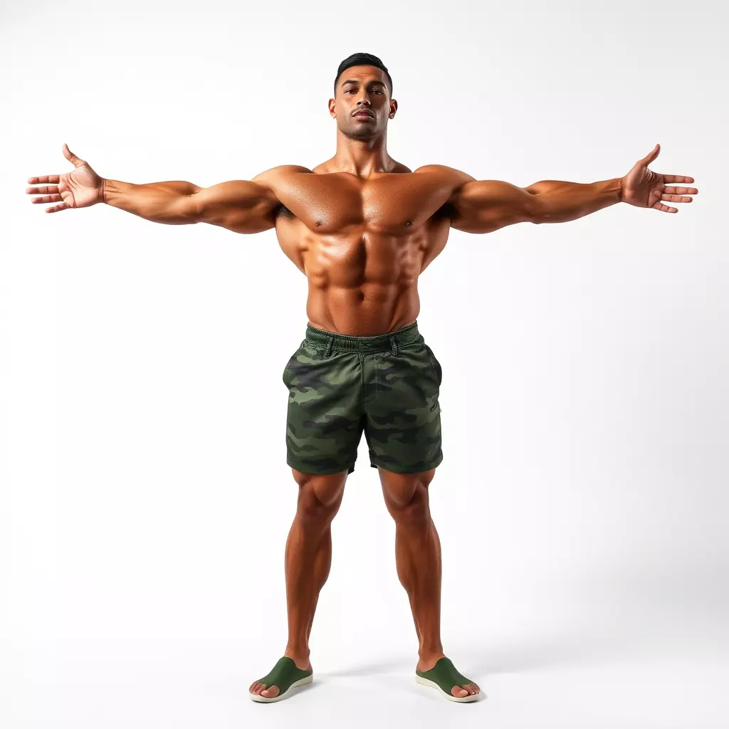 Muscular Male Soldier model pack Low-poly 3D model_3