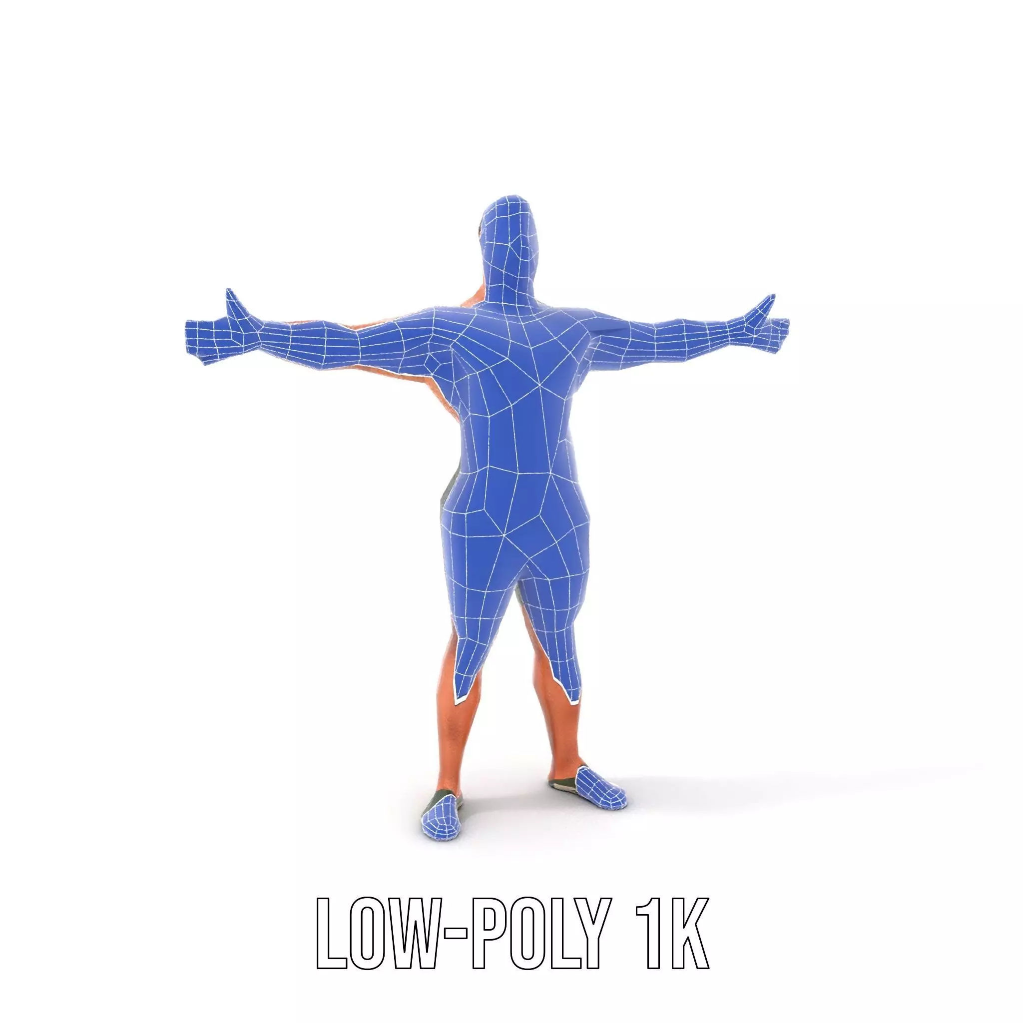 Muscular Male Soldier model pack Low-poly 3D model_18