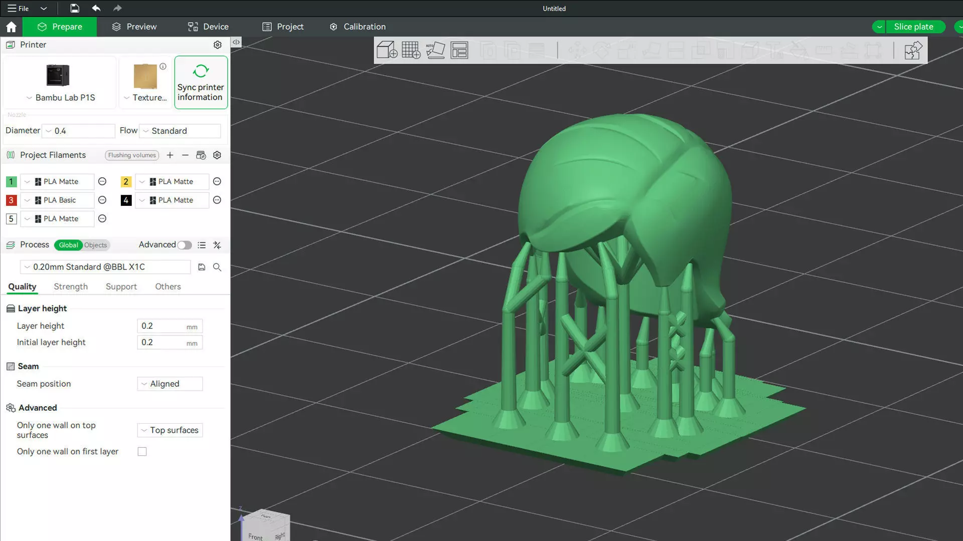 Custom3Dprint Minifigure Accessory - Minifigure Hair S2 - 042 3D print model_3