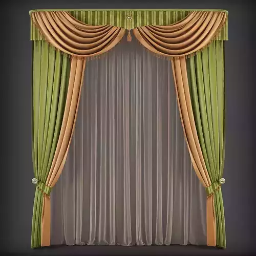 Curtain 3D model 208