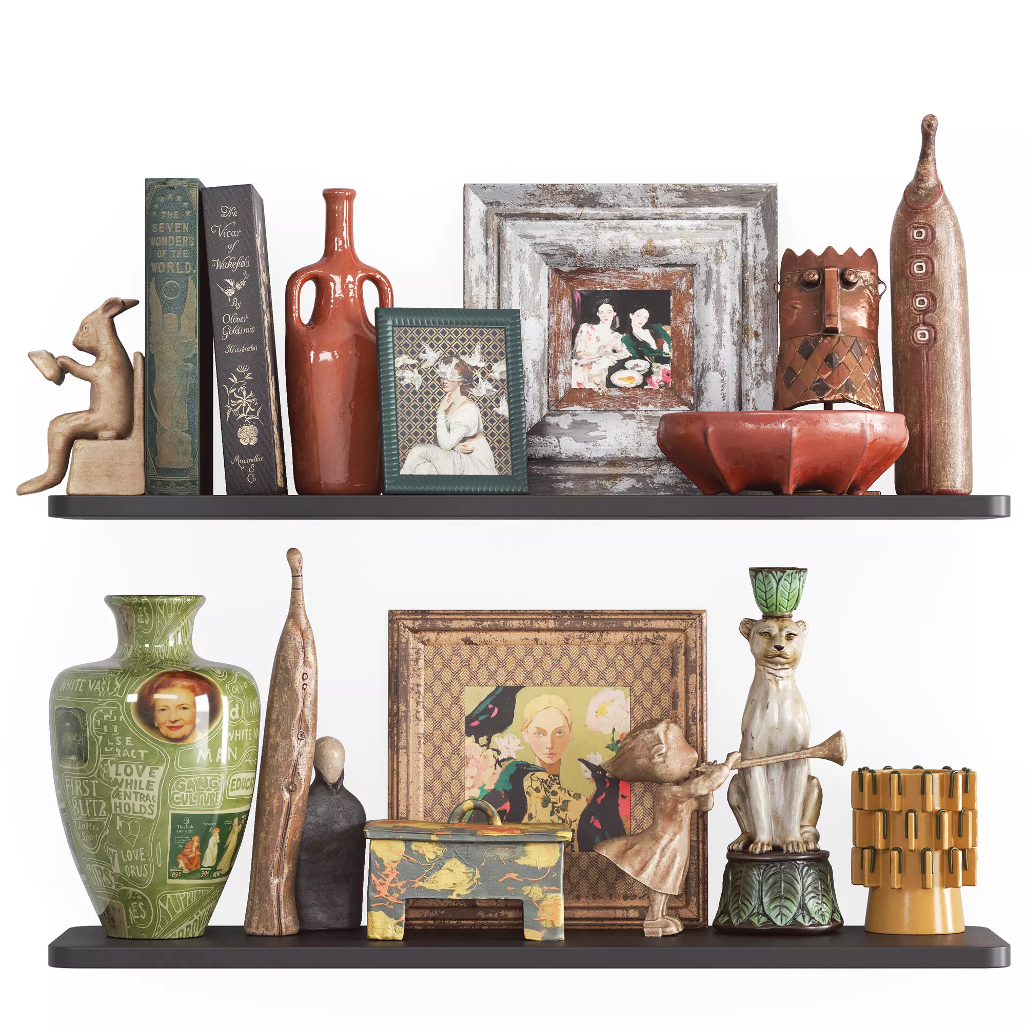 Decorative Set 3D model_0