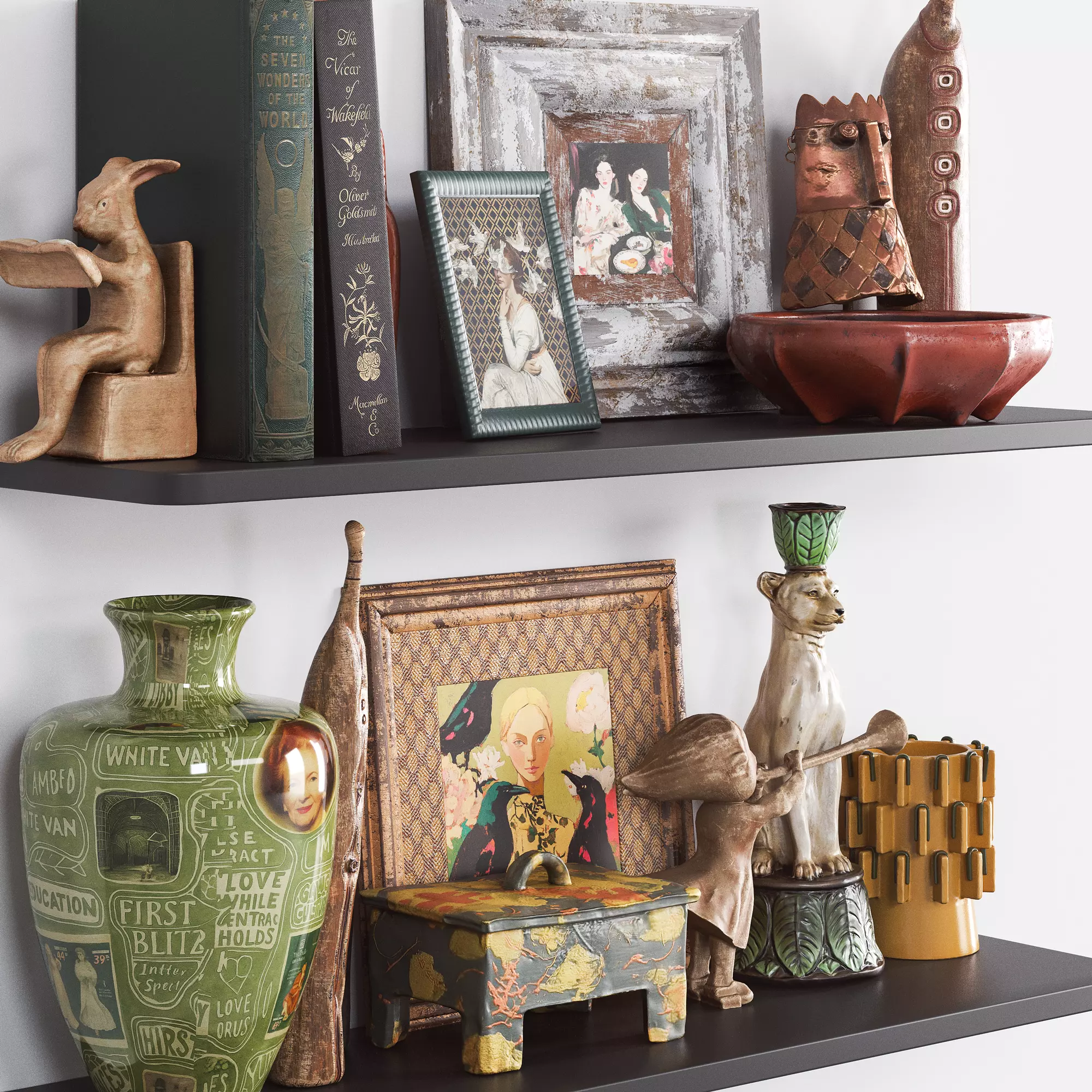 Decorative Set 3D model_1