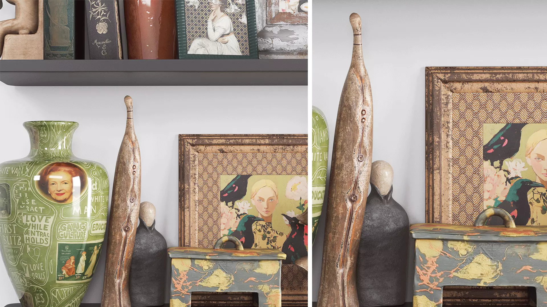 Decorative Set 3D model_2