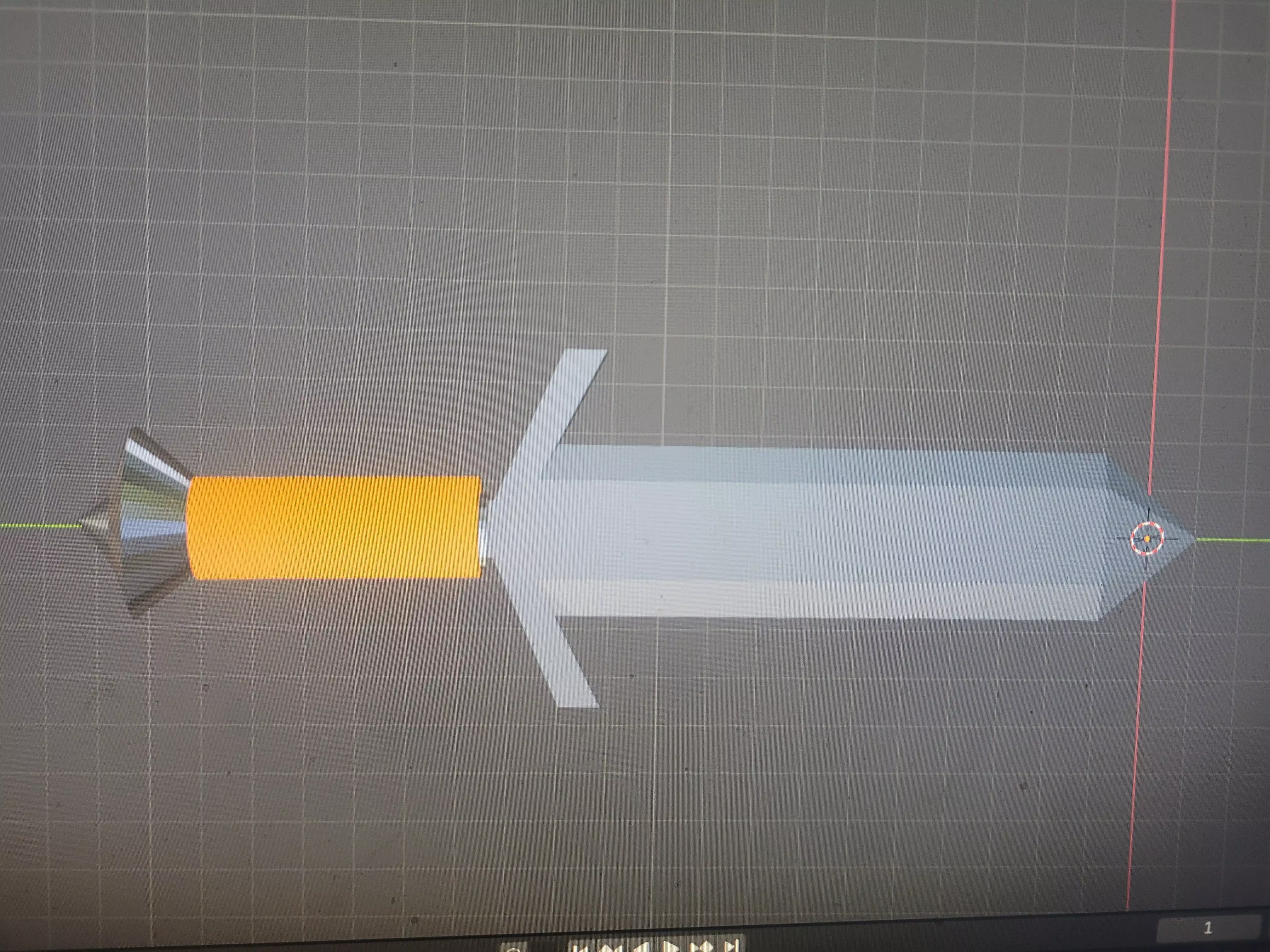 stylized dagger  Low-poly 3D model_0
