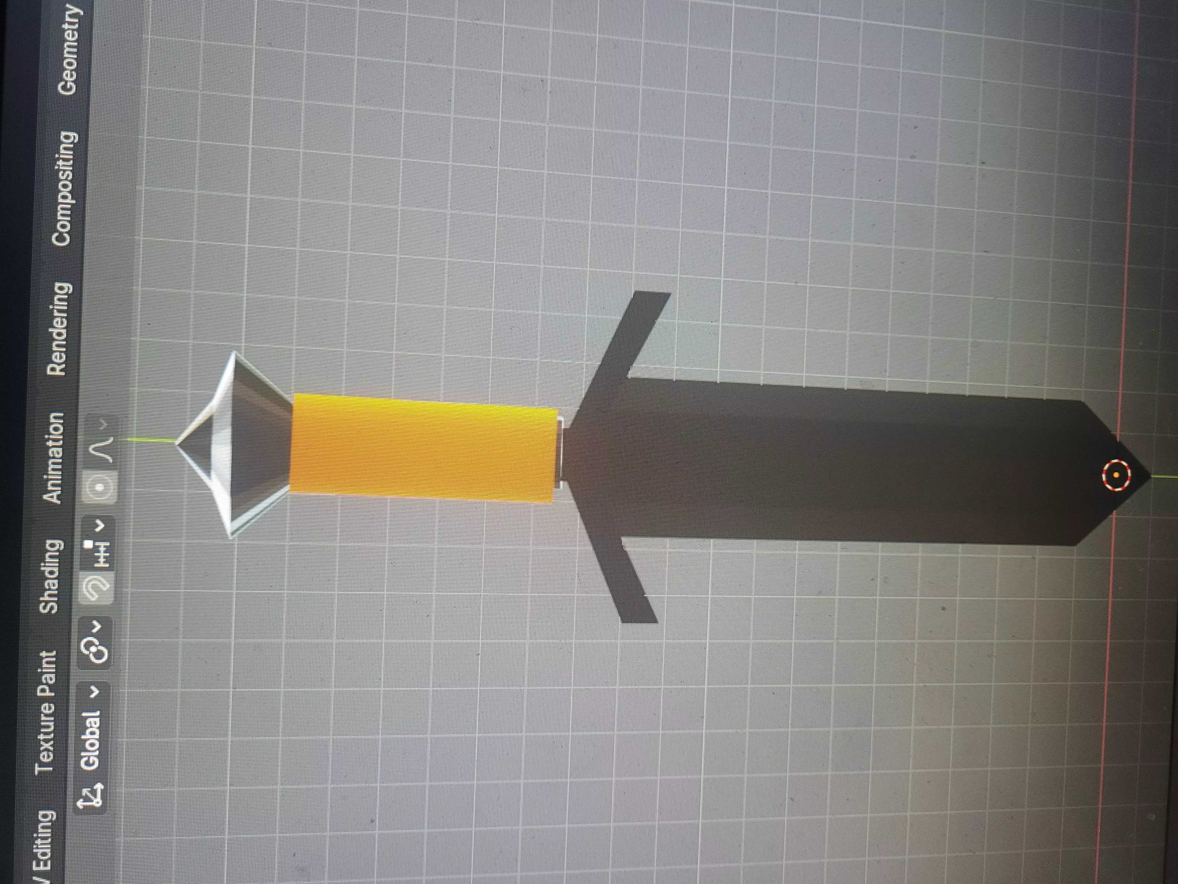 stylized dagger  Low-poly 3D model_4