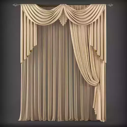 Curtain 3D model 210