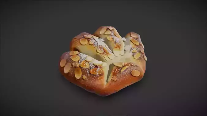 Almond Bear Claw Bread