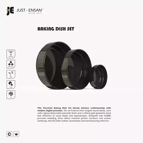 Baking Dish Set 3D print model