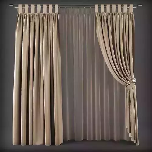 Curtain 3D model 215