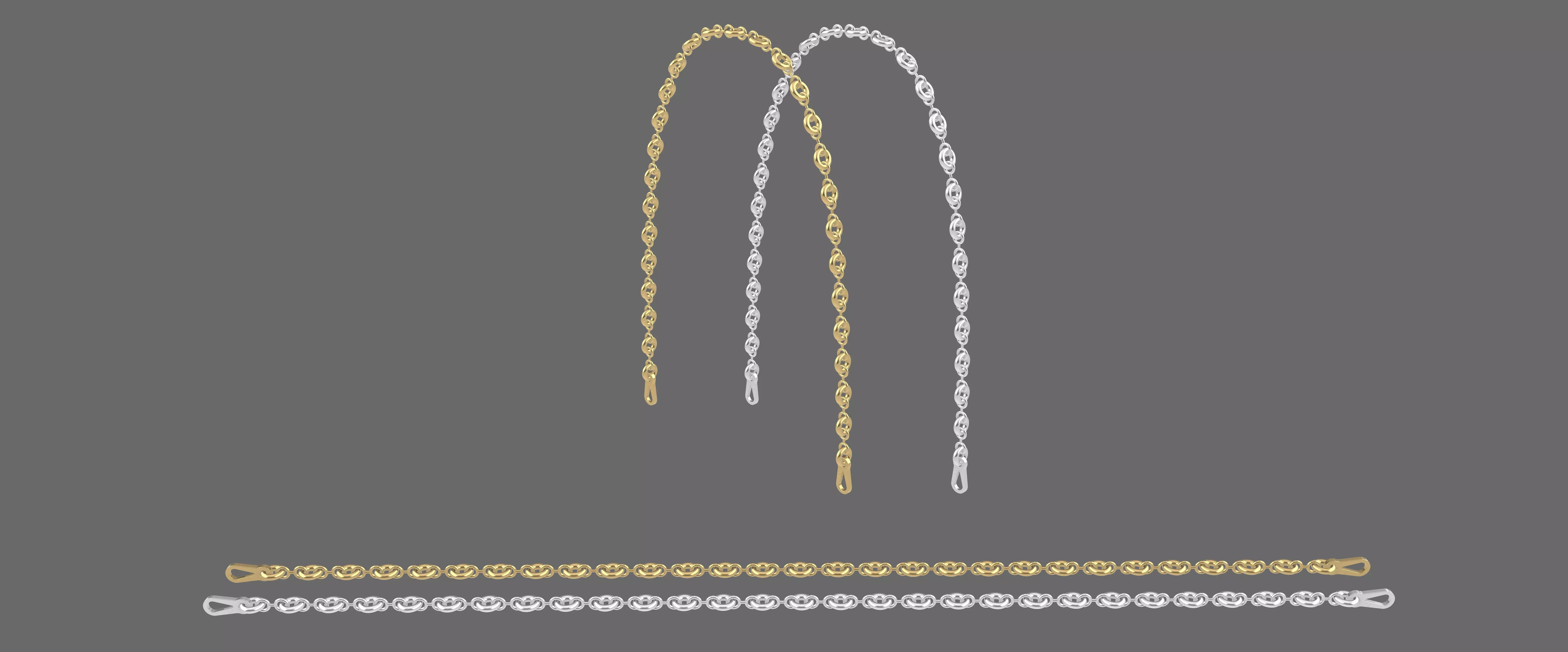 Round Style Bag Chain Straps 3D print model_0