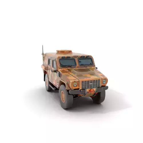 Desert Camouflage Armored Vehicle model pack