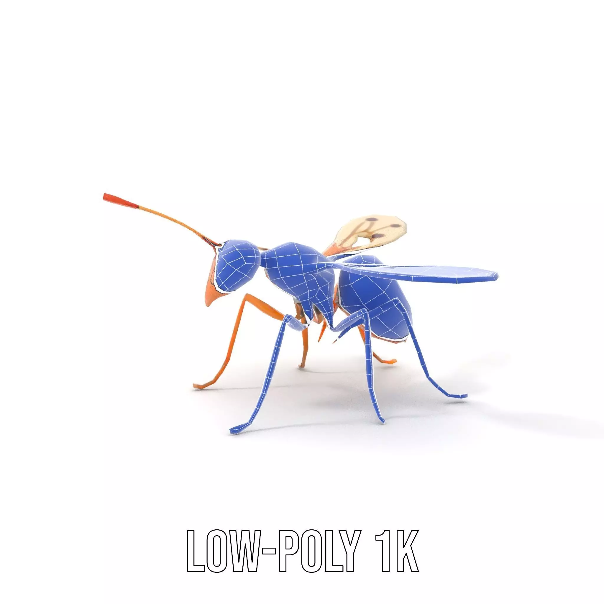 Copper Insect Drone model pack Low-poly 3D model_18