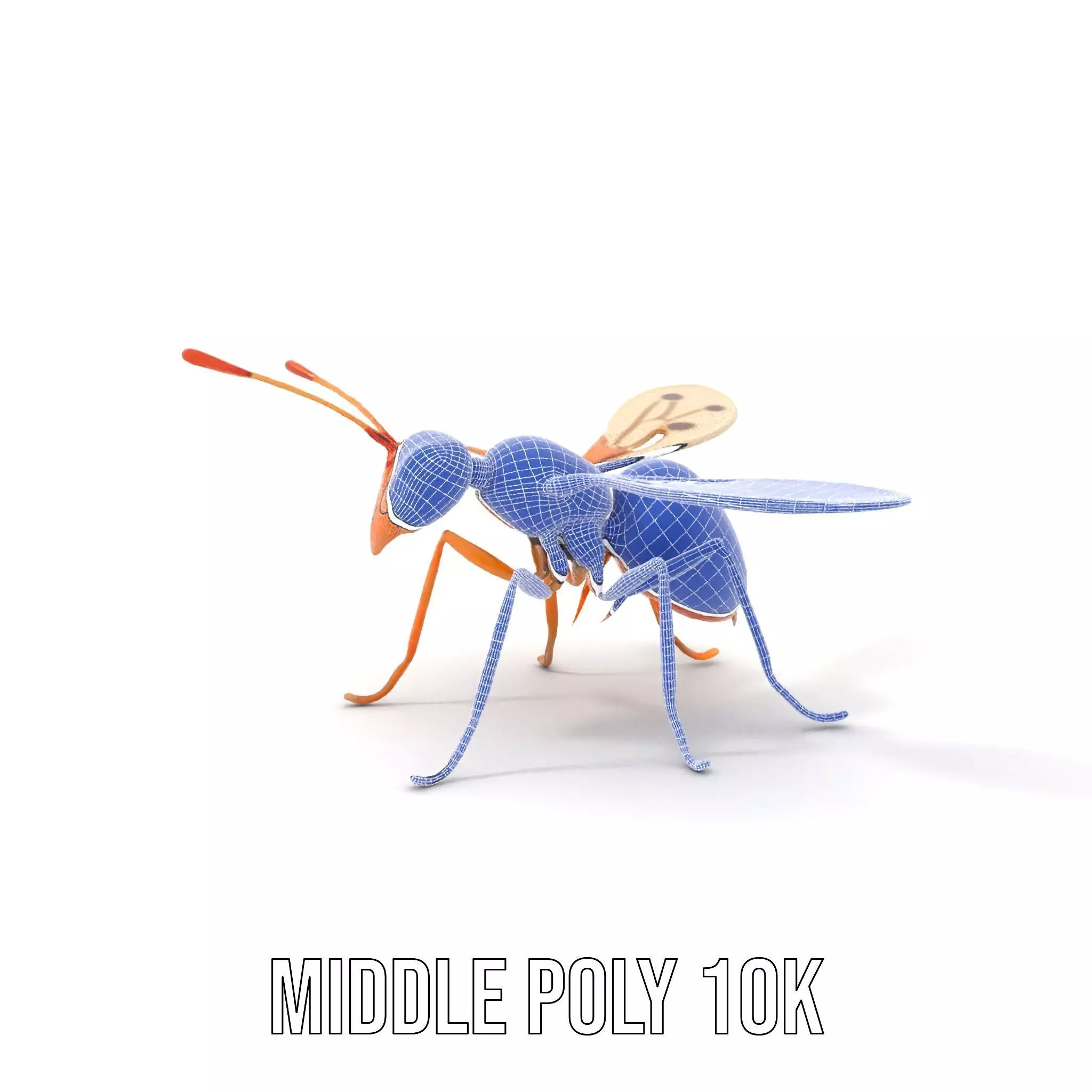 Copper Insect Drone model pack Low-poly 3D model_28