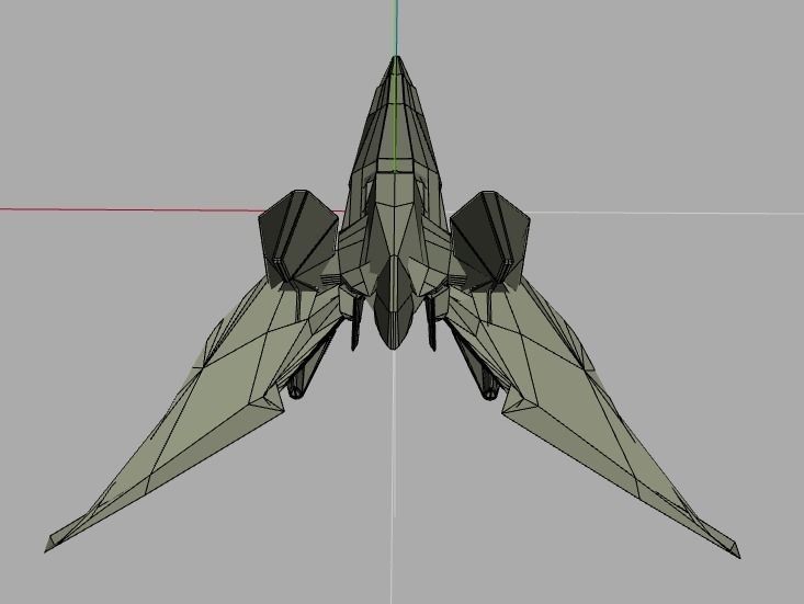 Star Fox Arwing Layo 3D model_1