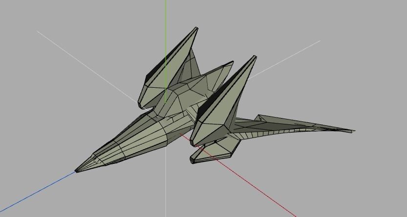 Star Fox Arwing Layo 3D model_0