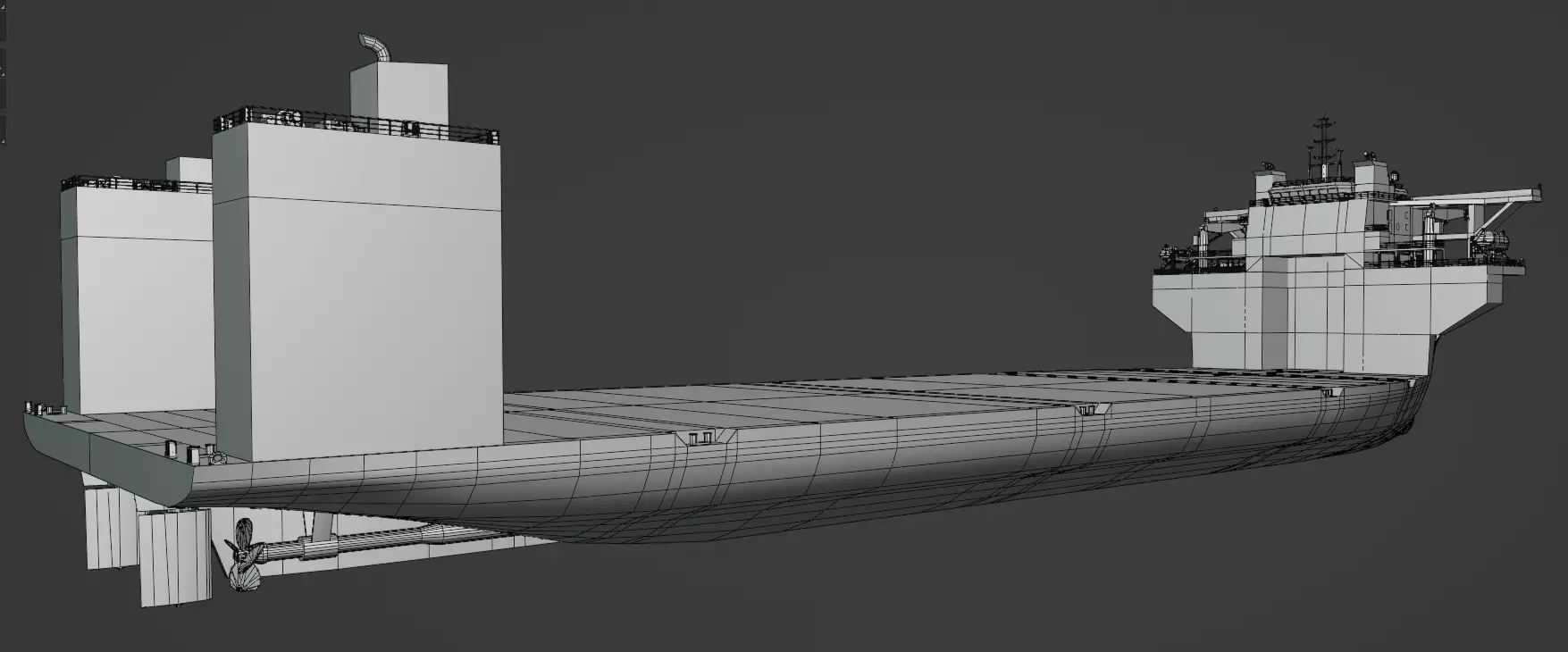 Heavy Load Carrier WHITE MARLIN Low-poly 3D model_8