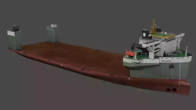 Heavy Load Carrier WHITE MARLIN Low-poly 3D model