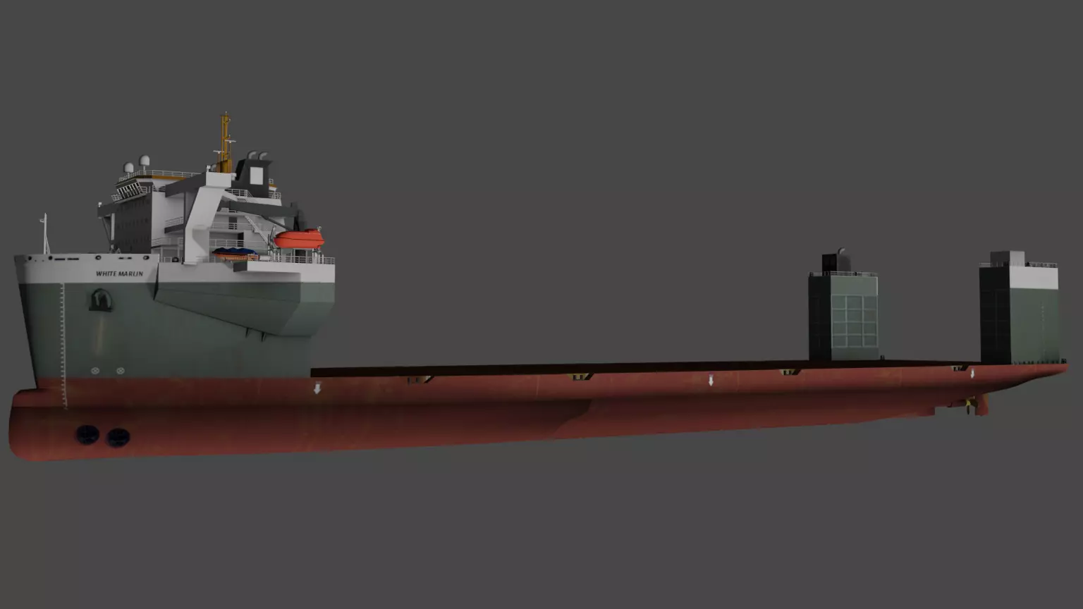 Heavy Load Carrier WHITE MARLIN Low-poly 3D model_1