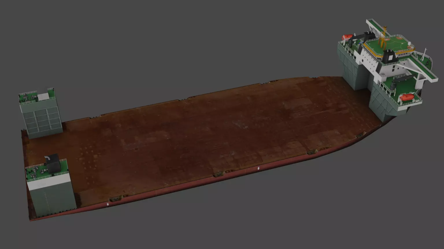 Heavy Load Carrier WHITE MARLIN Low-poly 3D model_13