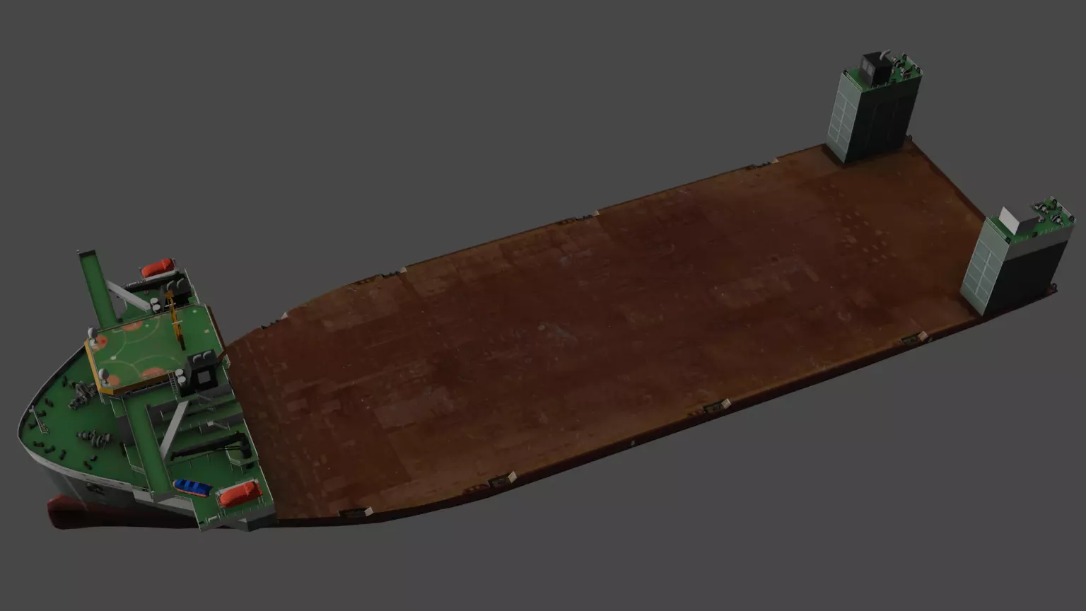 Heavy Load Carrier WHITE MARLIN Low-poly 3D model_16